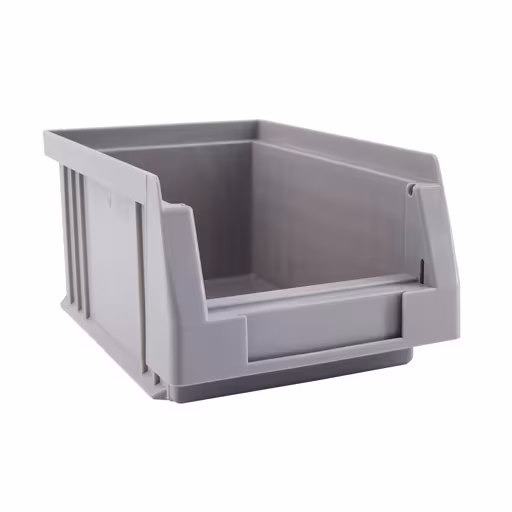 Andere weergave van het artikel zichtbare opbergdoos, dxbxh 164x105x75 mm, grijs, polypropyleen uit de categorie schapplanken