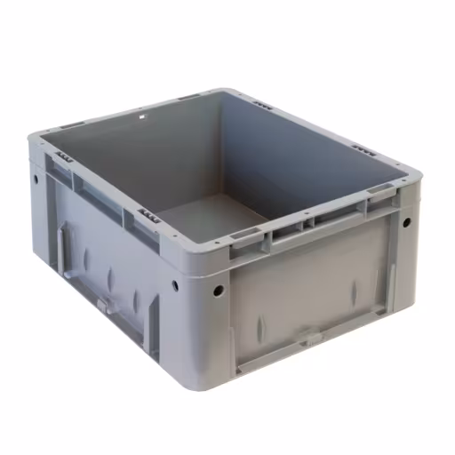 Eurostapelbak 145 x 300 x 400, grijs, PP van Schulte Lagertechnik Eurostapelbak 145 x 300 x 400, grijs, PP, accessoires, art.nr. 20462