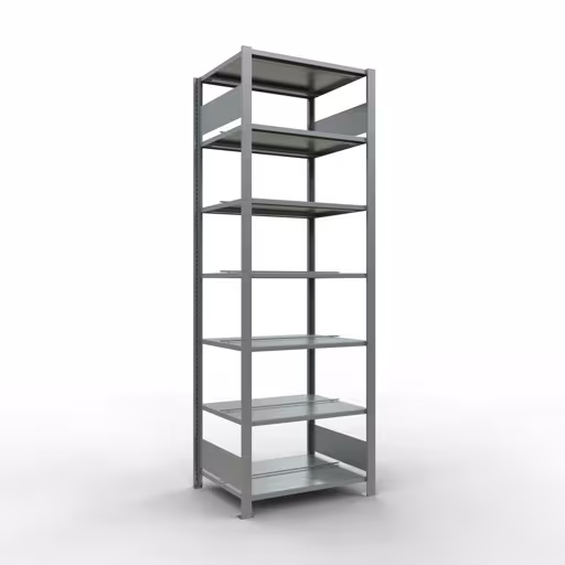 Afbeelding nr. 17 van het artikel, kantoorrekken, insteeksysteem MULTIplus150, 2300 x 750 x 600 mm, 7 legborden, verzinkt, met middenaanslag uit de productgroep kantoorrekken van Schulte Lagertechnik