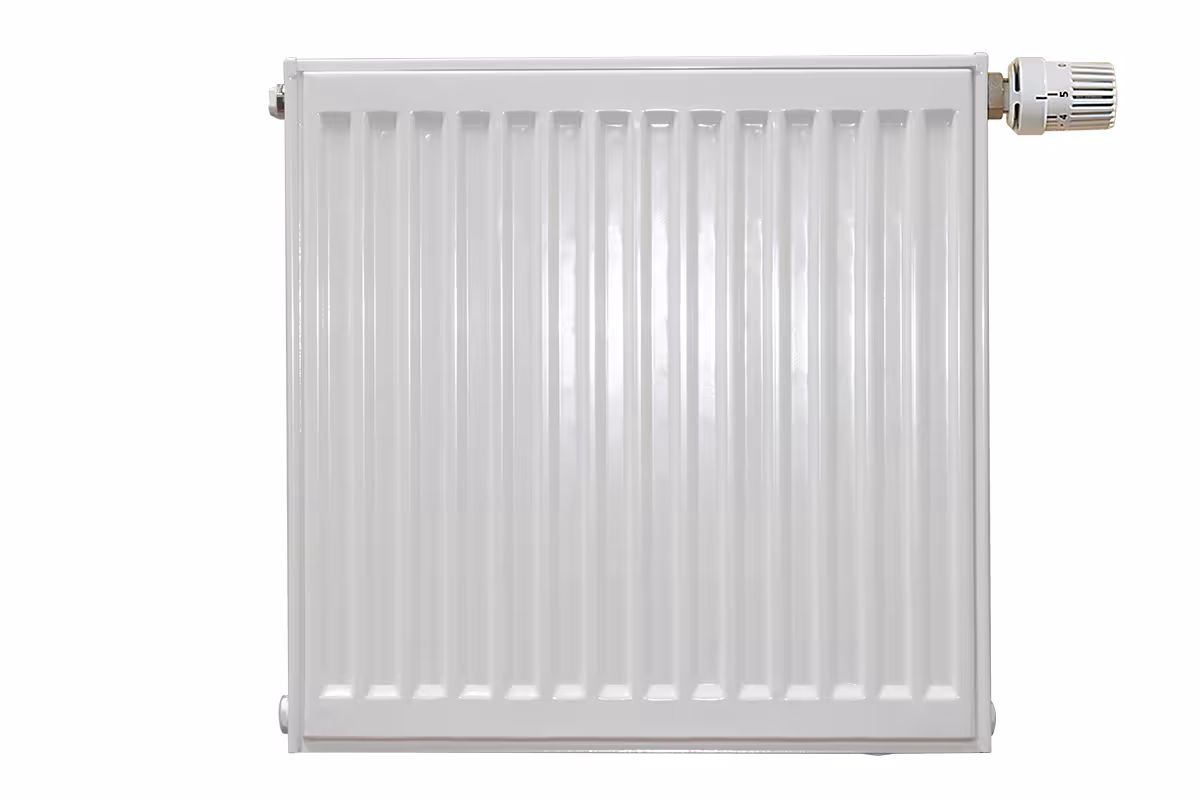 PURMO platte radiatorkraan Compact type 10 BH 300 BL 1100 links