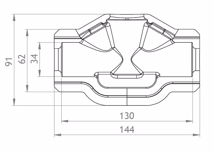 GWK EPP-Box serie MT DN15 zilvergrijs voor multi- en thermostatisch ventiel van GWK Kuhlmann met het artikelnr. 5223015002