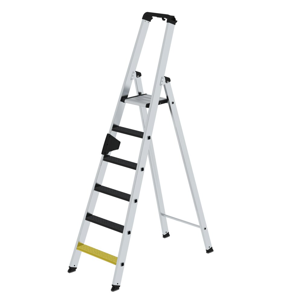 Munk trapladder, enkelzijdige toegang met clip-step R13, 6 treden, van Günzburger Steigtechnik Munk enkelzijdige trapladder met clip-trede R13 uit de categorie trapladders, artikelnummer 041626