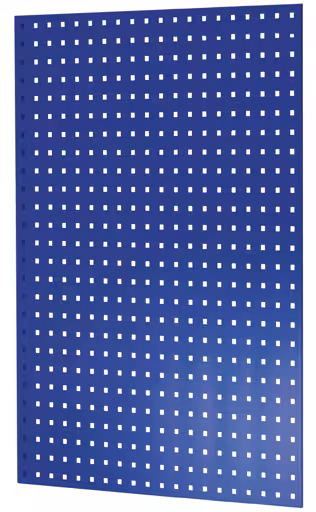 Geperforeerd paneel zijpaneel, 90 x 1000 x 800 mm (H x D), RAL 5010 gentiaanblauw van Schulte Lagertechnik Geperforeerde plaat zijwand, 90 x 1000 x 800 mm (H x D), RAL 5010 gentiaanblauw, accessoires, art.nr. 35669-B