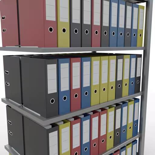 , kantoorrekken, insteeksysteem MULTIplus150, 2000 x 1000 x 600 mm, 6 legborden, verzinkt, met middenaanslag van Schulte Lagertechnik uit het assortiment kantoorrekken