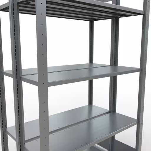 Productafbeelding nr. 15 van het artikel basisplank, dubbele plank, legbord insteeksysteem MULTIplus150, 2000 x 1000 x (2x300) mm (HxBxD), 2x5 legborden, lengtestangen, verzinkt Afbeelding nr. 15 van het artikel basisplank, dubbele plank, stellingsysteem MULTIplus150, 2000 x 1000 x (2x300) mm, 2x5 planken, lengtestangen, verzinkt uit de productgroep stellingrekken van Schulte Lagertechnik