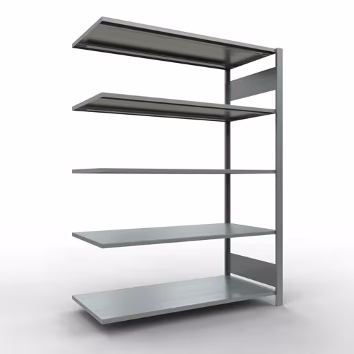 Afbeelding nr. 11 van het artikel, kantoorreksysteem MULTIplus150, 1800 x 1300 x 600 mm, 5 legborden, verzinkt, zonder middenaanslag uit de productgroep kantoorrekken van Schulte Lagertechnik