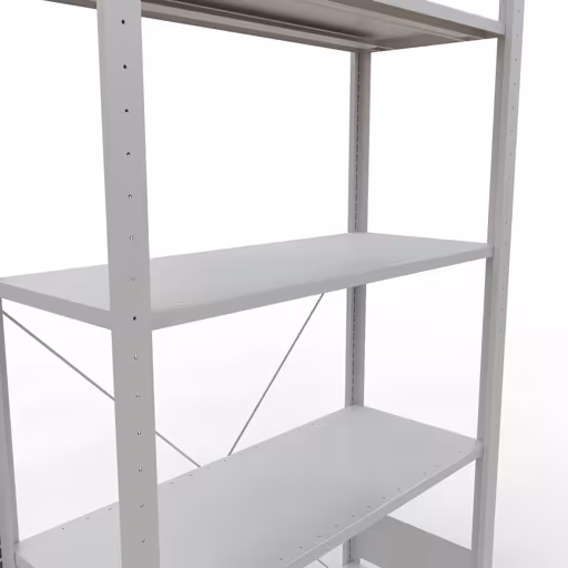 Figuur nr. 14 van het artikel basisrek, legplank-insteeksysteem MULTIplus85, 2000 x 1000 x 400 mm, 5 legborden, RAL 7035 lichtgrijs uit de productgroep insteeksysteem van het merk Schulte Lagertechnik.