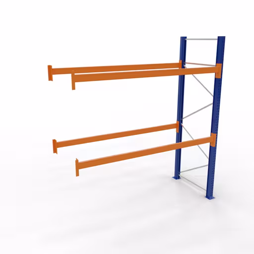 Productafbeelding nr. 10 van het artikel Palletmontagerek 1 veld 2700 mm - 4000x1100mm, HxD, 4 staven (3000kg) Figuur nr. 10 van het artikel Pallets 1 veld 2700 mm - 4000x1100mm, HxD, 4 spijlen (3000kg) uit de productgroep palletstellingen van Schulte Lagertechnik