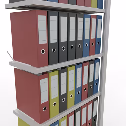 , kantoorrekkensysteem MULTIplus85, 2300 x 750 x 300 mm, 7 planken, zonder aanslaglijst, lichtgrijs van Schulte Lagertechnik uit het assortiment kantoorrekken