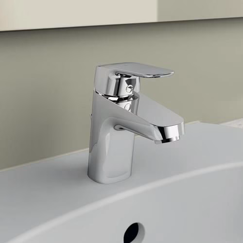 Detailbild 4039417 IS Ceraflex 5 l/min BlueStart wastafelmengkraan met verzonken waste 101 mm projectie chroom