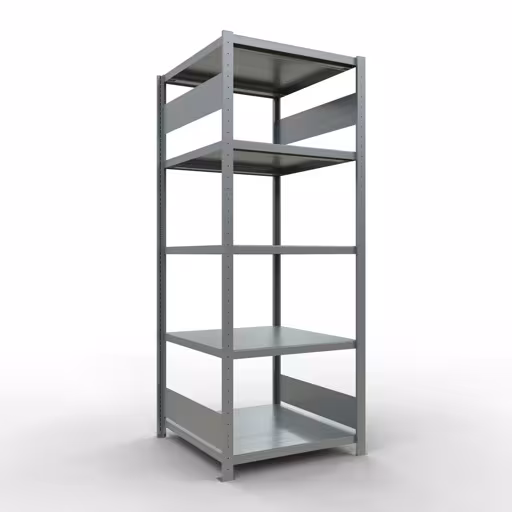 Figuur nr. 14 van het artikel basisrek, legbord, insteeksysteem MULTIplus250, 2000 x 750 x 800 mm, 5 legborden, lengtestangen, verzinkt uit de insteeksysteem productgroep van Schulte Lagertechnik.