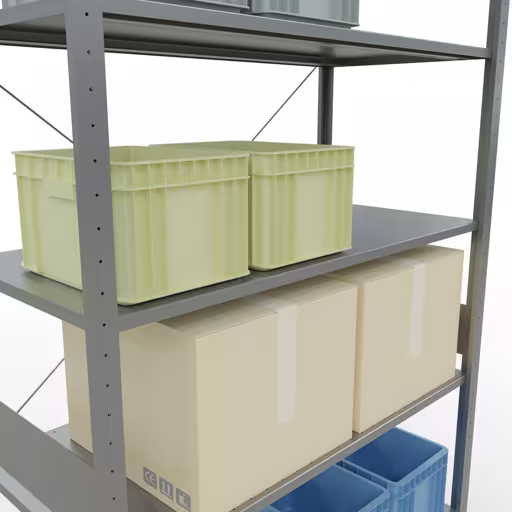 Productafbeelding nr. 8 van het artikel insteeksysteem basisplank 3000x1300x600 mm, type 150 kg, verzinkt uit het insteeksysteem assortiment van Schulte Lagertechnik