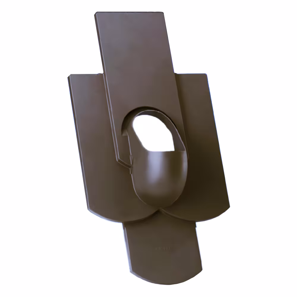 Venduct bodemplaat DN 110 voor effen bekleding viervoudig effen 18/38cm voor dubbele bekleding donkergrijs van Klöber Venduct bodemplaat DN 110 voor gewone dakbedekking viervoudig vlak 18/38cm, steile dakdoorgangen, art.nr. KE0060-3-0200