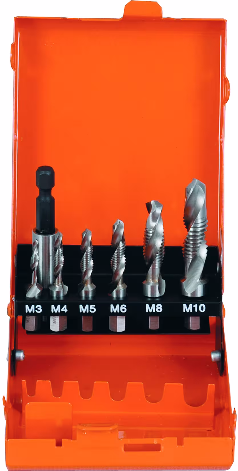 Combi-tapbitset HSS-G 7-delig M3-M10, bits & bithouder, art.nr. 91019