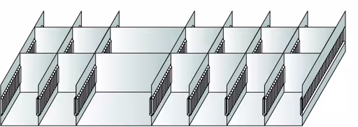 Sleufbakset 4 voor ladehoogte 200 mm van Schulte Lagertechnik uit het plug-in systeem-assortiment