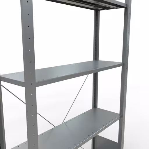 Basisplank, legplank, insteeksysteem MULTIplus150, 2000 x 1000 x 300 mm (HxBxD), 5 legborden, kruisschoor, verzinkt uit de categorie basisplanken met de GTIN 4004514202550 Basisplank, legbord, insteeksysteem MULTIplus150, 2000 x 1000 x 300 mm, 5 legborden, verzinkt van het merk Schulte Lagertechnik uit het assortiment insteeksysteem