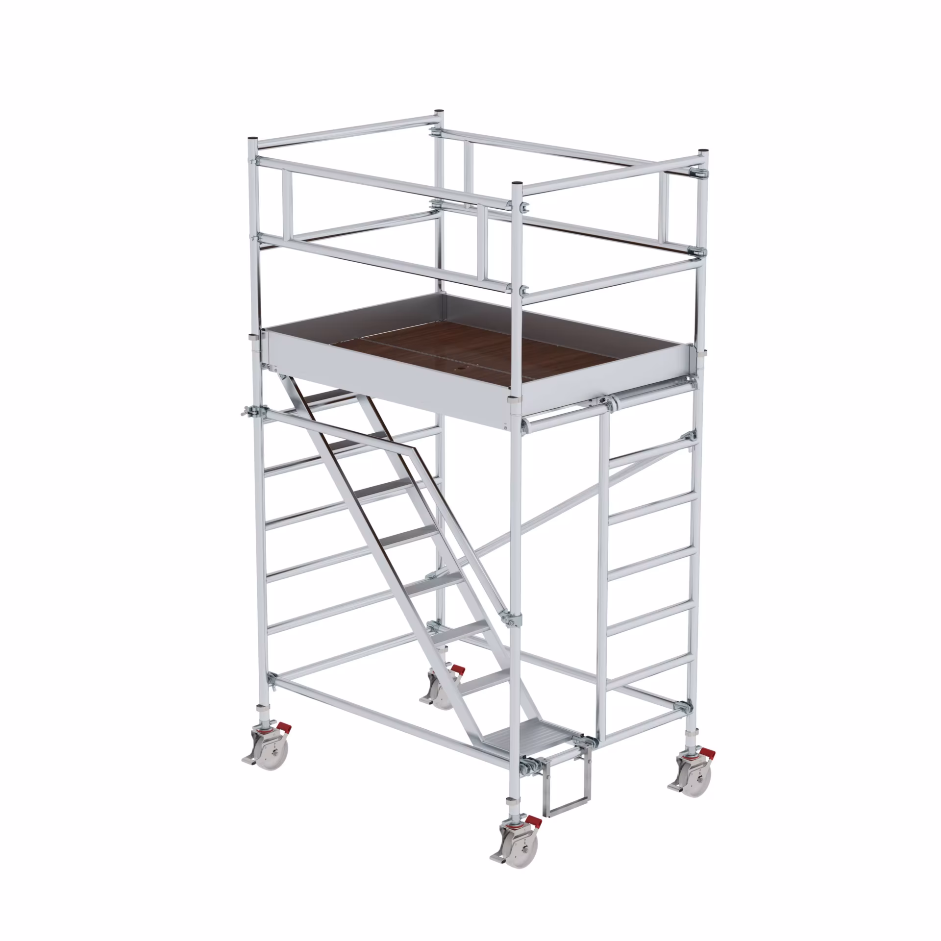 Rolsteiger 1,35 x 1,80 m met schuine treden platformhoogte 2,35 m van Munk uit de categorie steigers