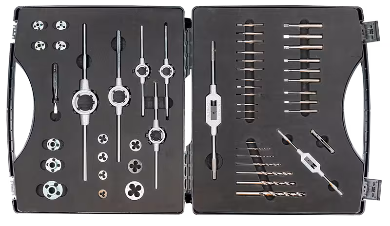 Draadsnijassortiment, HSS, 49 stuks 1363-S van ELORA Assortiment draadsnijden, HSS, 49-delig, ELORA-1363-S uit de categorie boren met artikelnr. 1363000001000