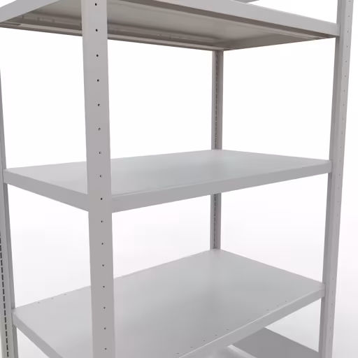 Figuur nr. 15 van het artikel basisrek, legbord, insteeksysteem MULTIplus250, 2000 x 1000 x 600 mm, 5 legborden, lengtestangen, RAL 7035 lichtgrijs uit de productgroep insteeksysteem van Schulte Lagertechnik.