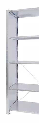 MULTIplus T-profiel massief plaatstalen frame 2000x600 mm, verzinkt, voorgemonteerd door Schulte Lagertechnik uit het assortiment kantoorrekken