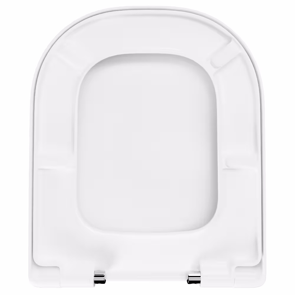 Figuur nr. 14 van artikel toiletbril D900 D-vorm wit met softclose-mechanisme uit de productgroep badkamerkeramiek van het merk LUVETT