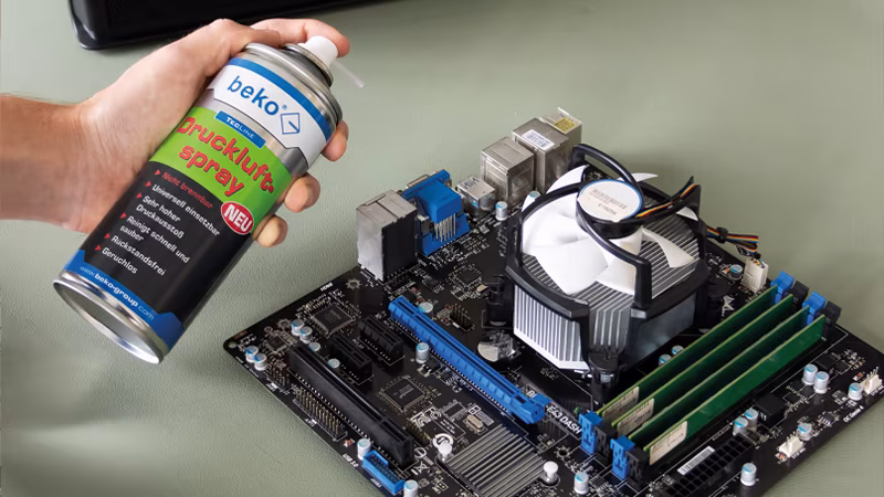 TecLine persluchtspray 400 ml, niet brandbaar Computerausrüstung, Elektronik, Hardware, Person