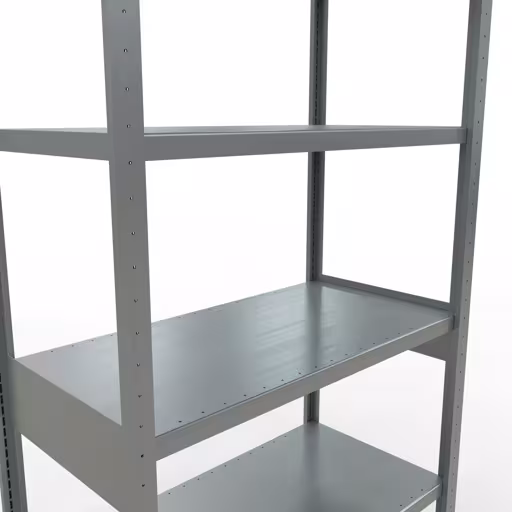 Figuur nr. 15 van het artikel basisrek, legbord, insteeksysteem MULTIplus250, 2500 x 1000 x 500 mm, 6 legborden, lengtestangen, verzinkt uit de insteeksysteem productgroep van Schulte Lagertechnik.