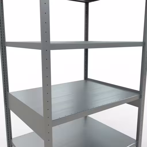Basisplank, legplank, insteeksysteem MULTIplus330, 2500 x 1000 x 800 mm (HxBxD), 6 legborden, kruisschoor, verzinkt van Schulte Lagertechnik uit de categorie insteeksystemen