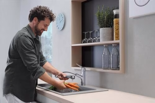 Hansgrohe wastafelmengkraan 150 uittrekbare uitloop M427-H150 chroom