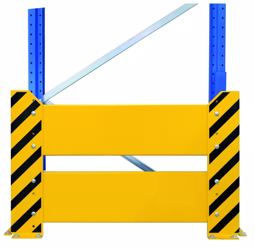 Extra afbeelding van het artikel stootbeschermingswand, 800 x 1100 mm (H x B), geel/zwart van accessoires