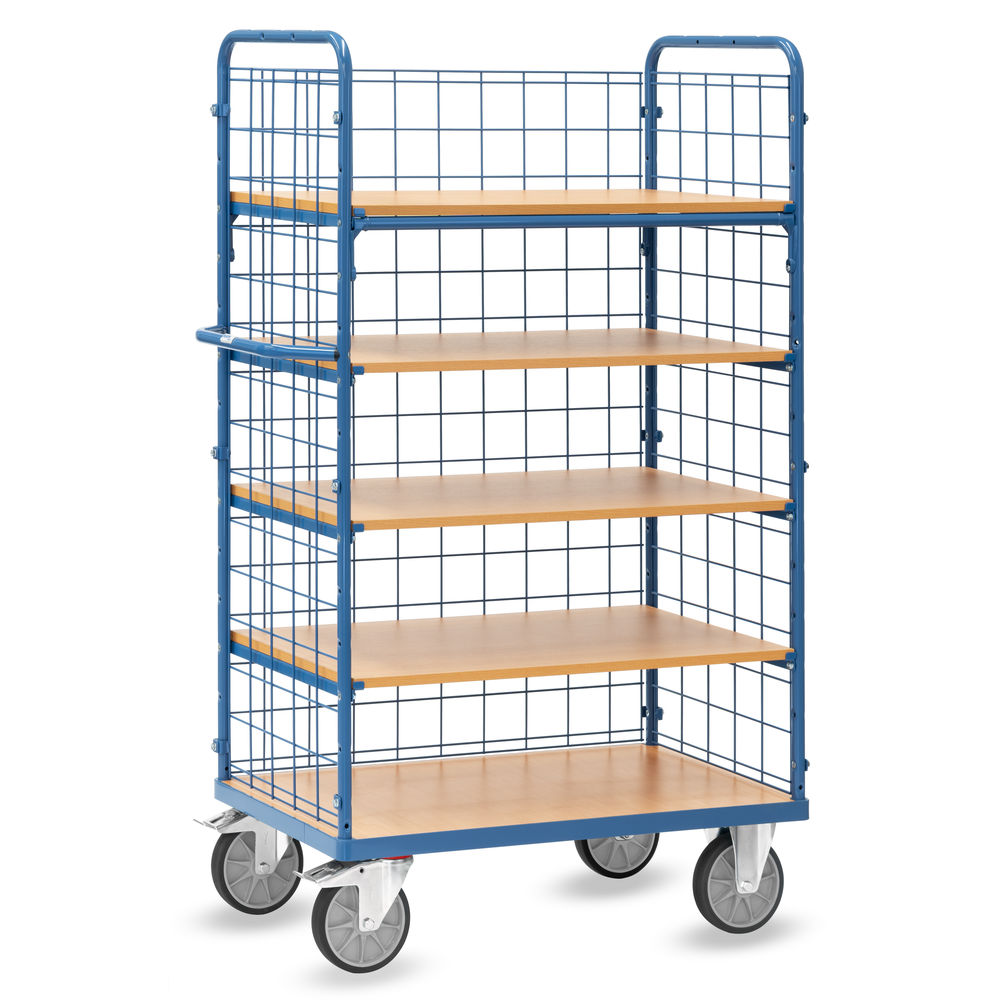 Fetra meerlaagse trolley 8451-1 600 mm x 1000 mm Gelaagde trolley met draadgaas uit de categorie Gelaagde trolleys met artikelnummer 8451-1