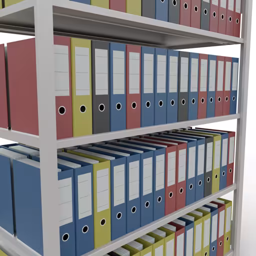 Productafbeelding nr. 12 van het artikel basisplank, kantoorplank, insteeksysteem MULTIplus150, 1800 x 1300 x 600 mm, 5 planken, lengtestangen, zonder middenaanslag, lichtgrijs Figuur nr. 12 van het artikel basisplank, kantoorplank MULTIplus150 insteeksysteem, 1800 x 1300 x 600 mm, 5 planken, zonder middenaanslag, lichtgrijs uit de productgroep kantoorplanken van het merk Schulte Lagertechnik.