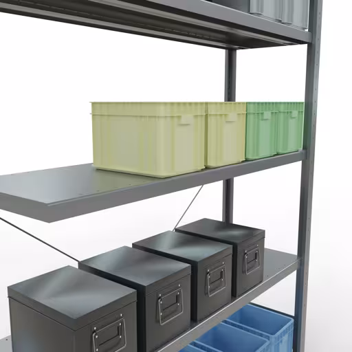 Productafbeelding nr. 12 van het artikel insteeksysteem opzetplank 2000x1300x400 mm, type 250 kg, verzinkt Figuur nr. 12 van het artikel steeksysteem opzetplank 2000x1300x400 mm, type 250 kg, verzinkt uit de steeksysteem productgroep van Schulte Lagertechnik