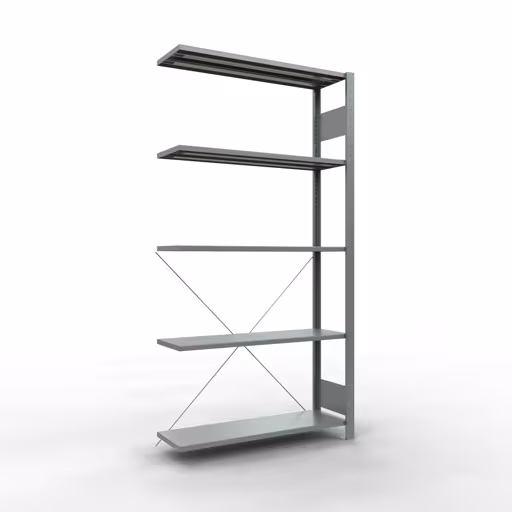 Aanbouwplank, hoekplank (veld C) 2000 x 1000 x 300, 5 planken, kruisschoor, verzinkt van Schulte Lagertechnik Aanbouwplank, hoekplank (veld C) 2000 x 1000 x 300, 5 planken, kruisschoor, verzinkt, aanbouwplank, art.nr. 12735-ECK