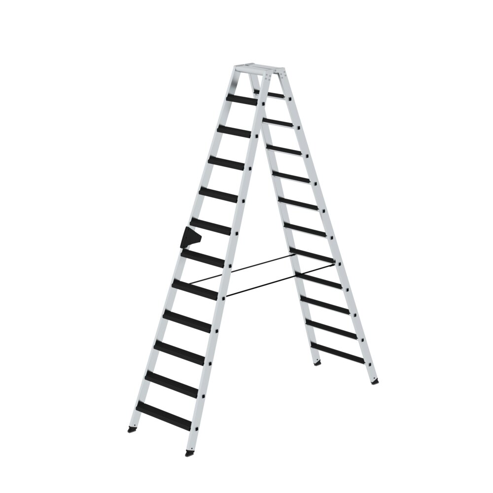 Munk trapladder, toegankelijk vanaf beide zijden, met kliksysteem voor ontspanning, uit de categorie trapladders, artikelnummer 042224