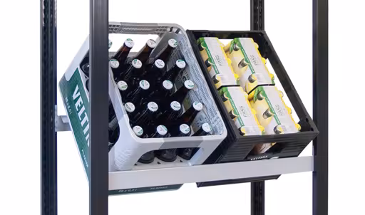 Een andere weergave van het artikel Extra niveau voor krattenrek, 750 x 300, zilver uit de categorie plankenplanken