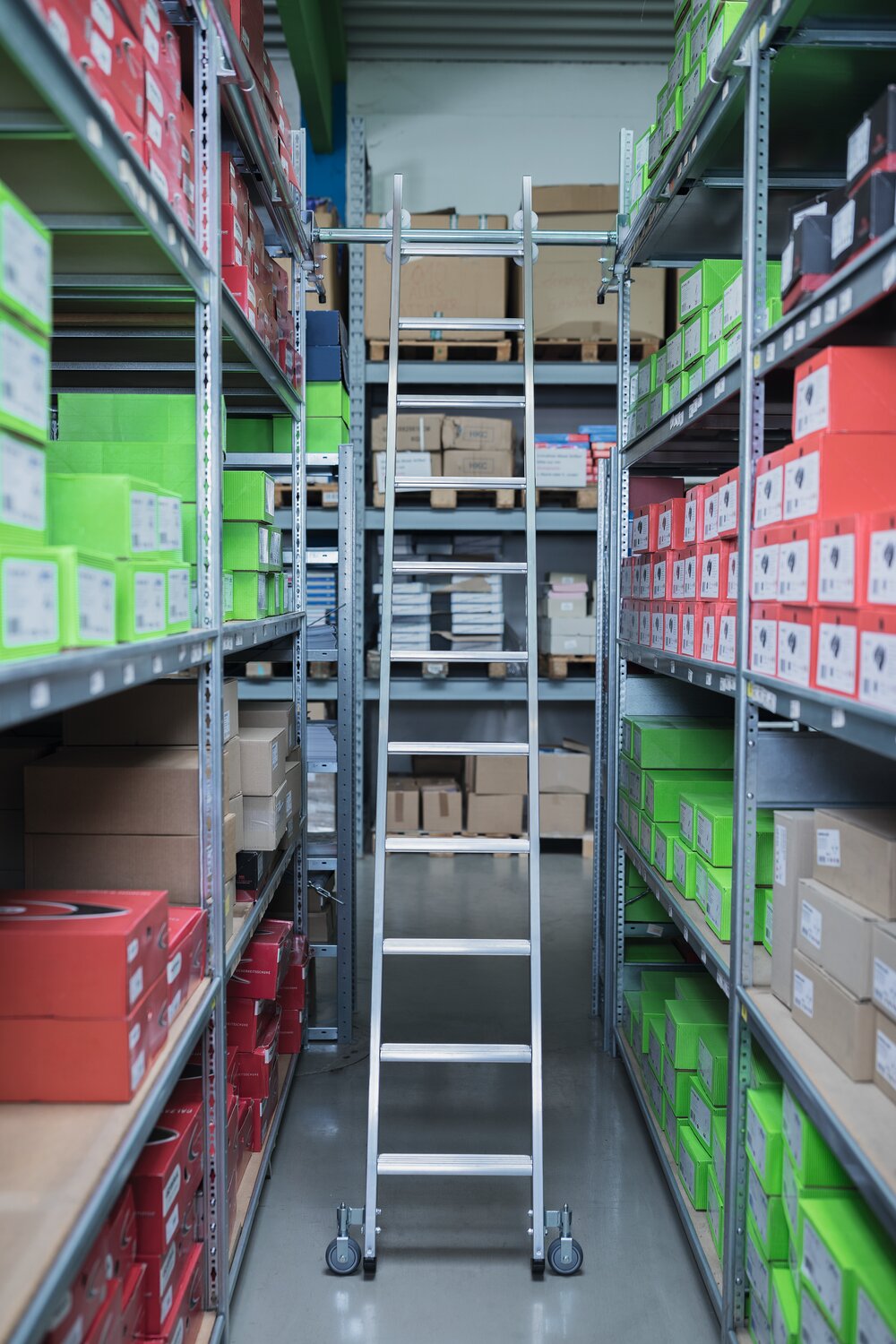 Munk verrijdbare trap voor dubbele planken 6 treden