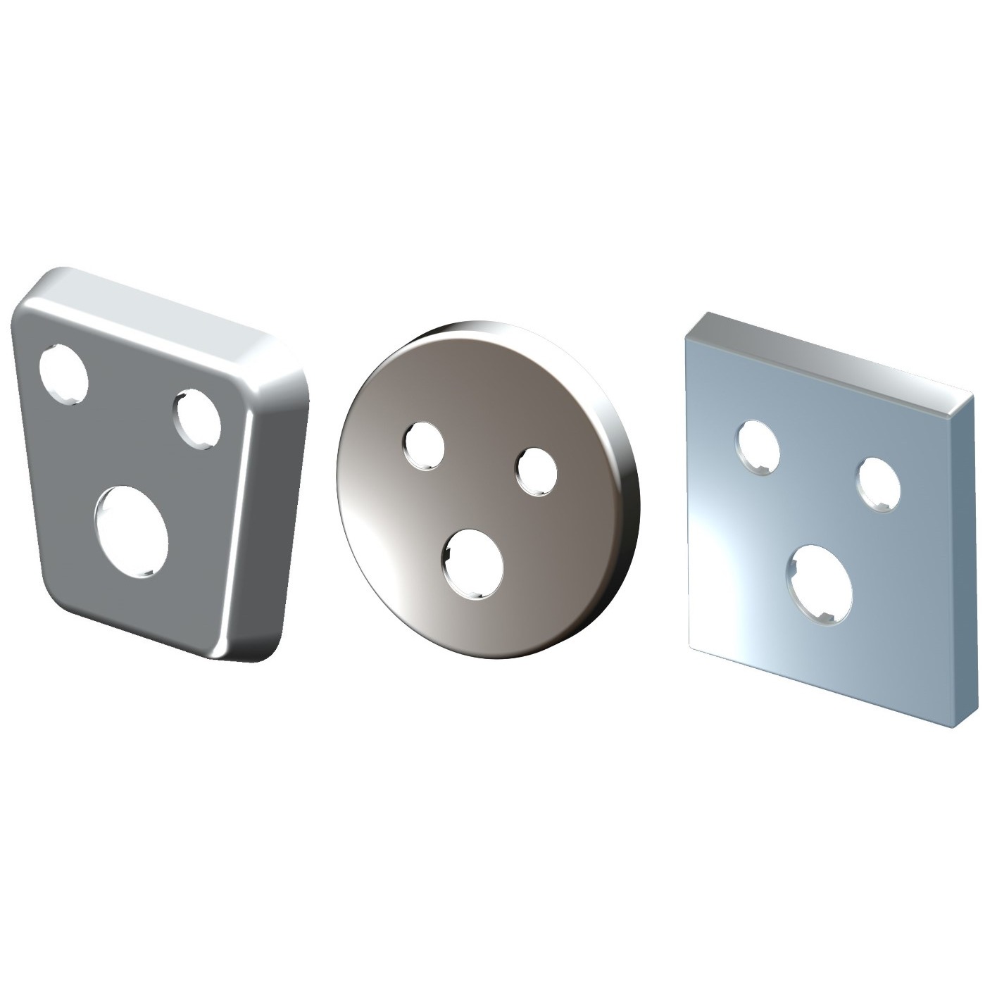 Ortwein Original driegats rozet voor Sanibox 3 van het merk Ortwein Ortwein Original driegats rozet voor Sanibox 3 uit de categorie aansluitmodules