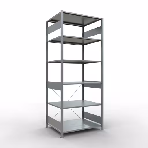 Figuur nr. 14 van het artikel basisrek, legplank-insteeksysteem MULTIplus150, 2500 x 1000 x 800 mm, 6 legborden, verzinkt uit de productgroep insteeksysteem van het merk Schulte Lagertechnik.