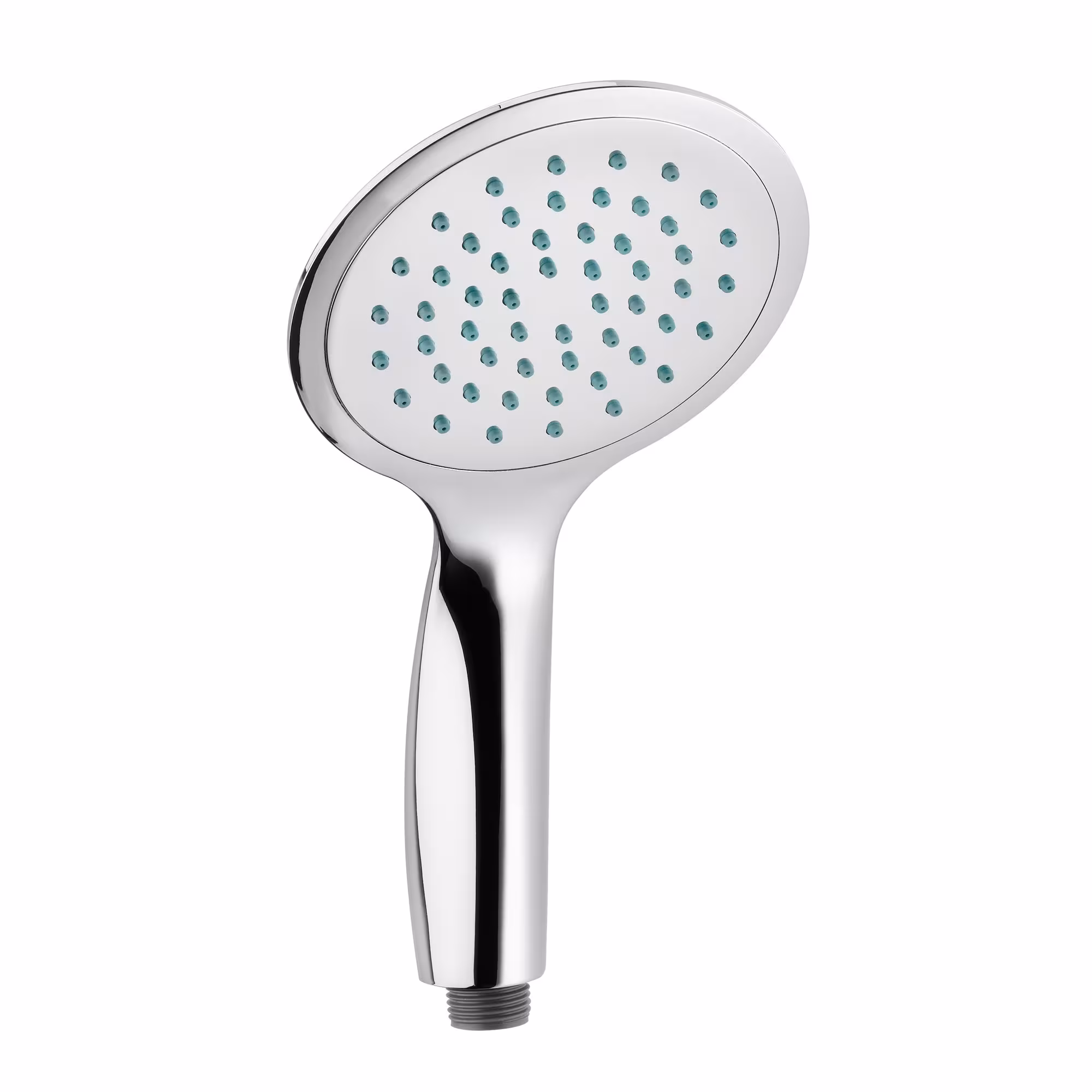 Handdouche Mara 1 verchroomd met grijze straalplaat en knoppen in mint - Ø 125 mm 1 straal van sanicomfort Handdouches Design Mara, handhoofddouches/doucheslangen, art.nr. 1009168