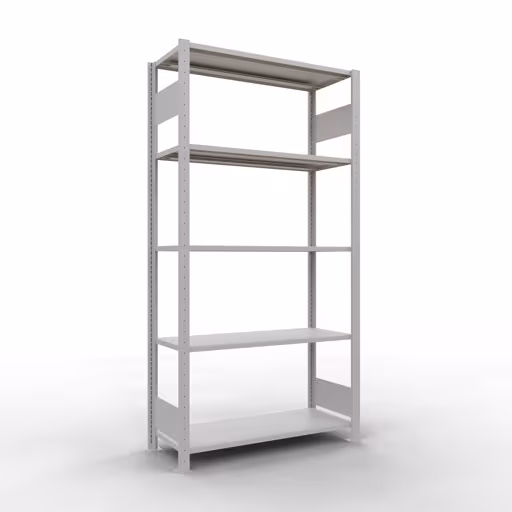Productafbeelding nr. 12 van het artikel basisplank, legbord-insteeksysteem MULTIplus150, 2000 x 1000 x 400 mm, 5 legborden, RAL 7035 lichtgrijs uit het insteeksysteem-assortiment van Schulte Lagertechnik