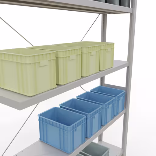 Extra afbeelding van het artikel insteeksysteem opzetplank 3000x1300x300 mm, type 250 kg, lichtgrijs vanaf opzetplank