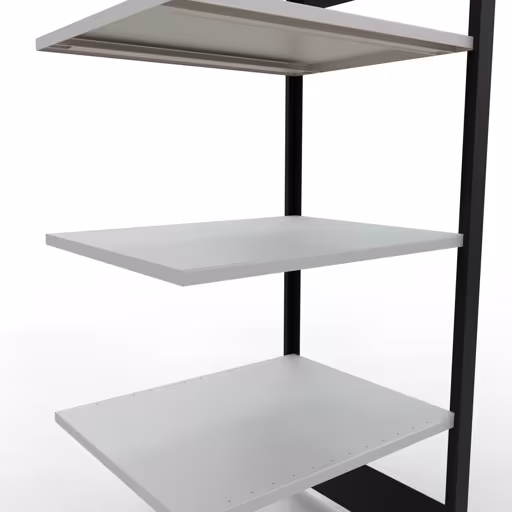 Afbeelding nr. 11 van het artikel, kantoorrekken, insteeksysteem MULTIplus150, 1800 x 750 x 600 mm, 5 planken, zonder middenaanslag, zwart/lichtgrijs uit de productgroep kantoorrekken van Schulte Lagertechnik