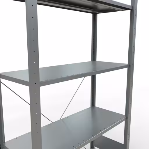 Figuur nr. 13 van het artikel basisrek, legplank-insteeksysteem MULTIplus150, 2000 x 1000 x 400 mm, 5 legborden, verzinkt uit de productgroep insteeksysteem van het merk Schulte Lagertechnik.