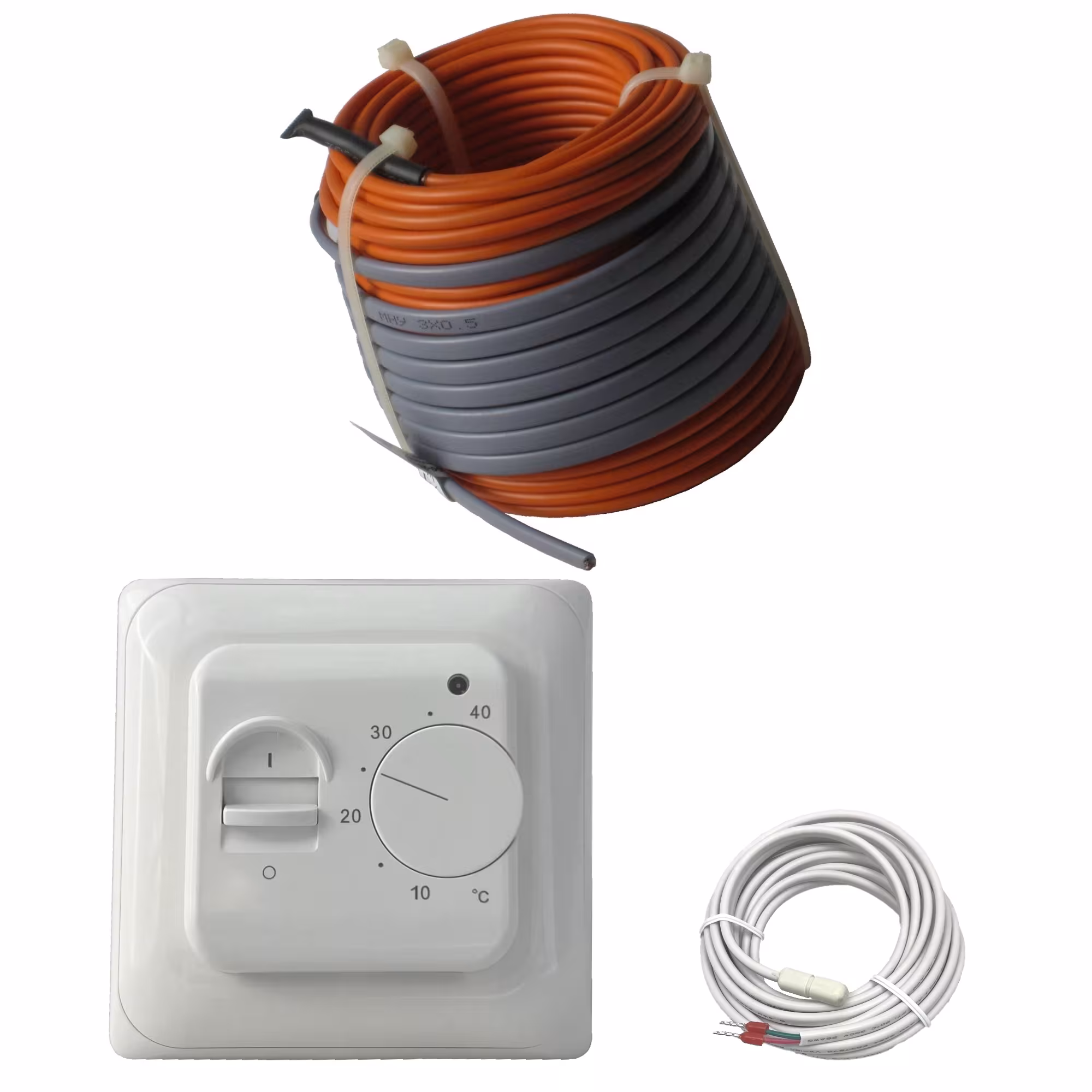 HoWaTech Professionele Elektrische Vloerverwarming | Set met verwarmingsdraad en controller standaard, elektrische vloerverwarming