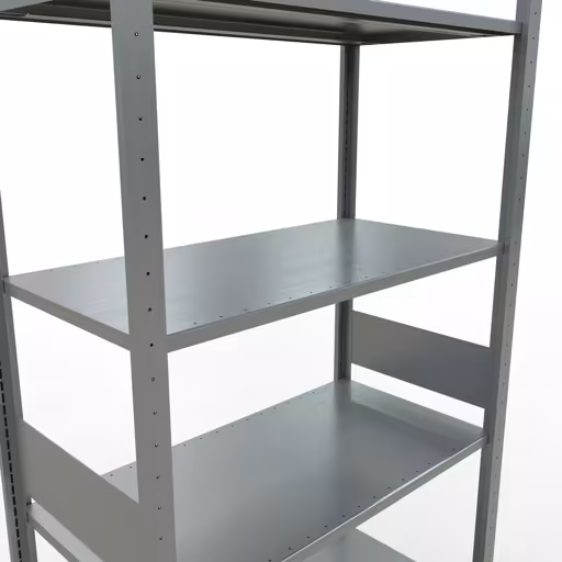 Basisplank, legbord, insteeksysteem MULTIplus85, 3000 x 1000 x 500 mm, 7 legborden, verzinkt van Schulte Lagertechnik uit de categorie insteeksysteem