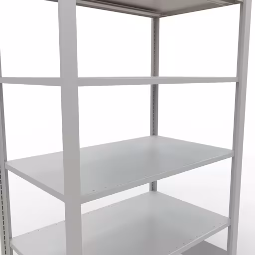 Figuur nr. 13 van het artikel basisplank, kantoorplank, insteeksysteem MULTIplus150, 2000 x 1000 x 600 mm, 6 planken, zonder middenaanslag, lichtgrijs uit de productgroep kantoorplanken van het merk Schulte Lagertechnik.