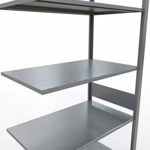 Aanbouwrek, stelling, insteeksysteem MULTIplus85, 3000 x 1000 x 600 mm, 7 legborden, verzinkt van het merk Schulte Lagertechnik uit het assortiment insteeksysteem