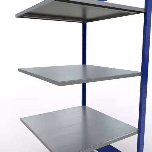 Productafbeelding nr. 6 van het artikel aanbouwplank, legbord, insteeksysteem MULTIplus150, 2000 x 750 x 800 mm, 5 legborden, RAL 5010 gentiaanblauw/verzinkt/verzinkt uit het insteeksysteem assortiment van het merk Schulte Lagertechnik